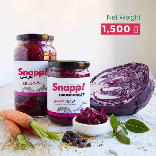 ساورکرات تخمیری کلم قرمز