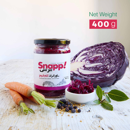 ساورکرات تخمیری کلم قرمز