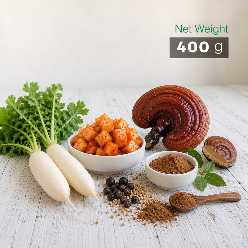 کیمچی ترب با قارچ گانودرما اسمارت ترشی